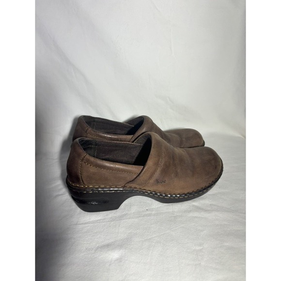Womens BOC Born Concept Shoes 9M Slip‎ On Comfort Brown Leather EUC N5 - Picture 1 of 6